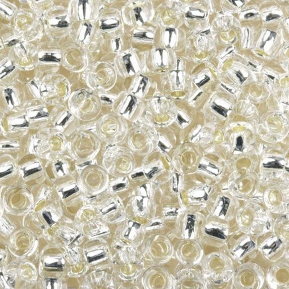 3/$30 NWT Iridescent & Silver Crystal Czech Beads - Picture 2 of 7